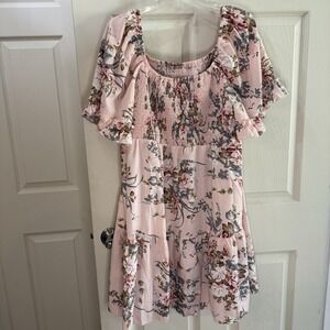 Unbranded Women's Baby Doll Dress‎ Ruffle Sleeves Floral Tiered 4X